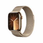 Apple Watch Series 9 GPS + Cellular avec Bracelet Milanais de couleur Or