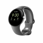 Montre Connectee Google Pixel Watch noir avec bracelet sport noir volcanique