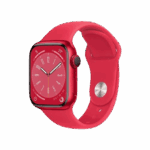 Apple Watch Series 8 GPS + Cellular avec boîtier en Aluminium et Bracelet de couleur Rouge