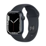 Apple Watch Series 7 GPS Boitier Aluminium noir 45mm avec Bracelet Noir